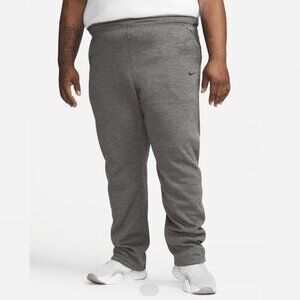 Nike Therma-FIT Mens Open Hem Fitness Training Workout Jogger Pants Gray 3XL